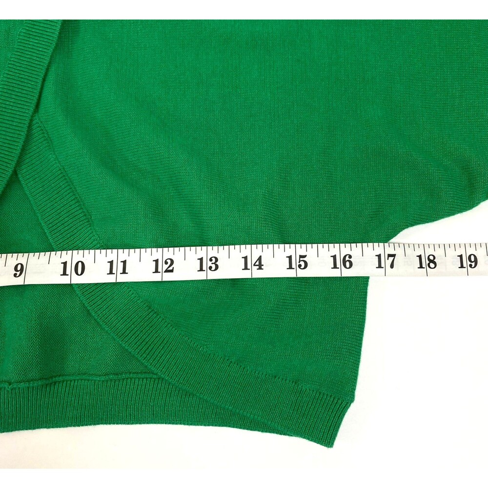 CAbi Piccolo Shrug Cardigan Sweater Womens Size Medium Kelly Green #5008 Crop - Picture 12 of 14